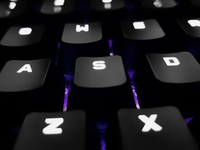 close up of keyboard keys