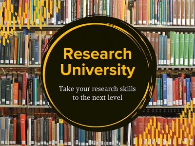 Graphic of research university logo