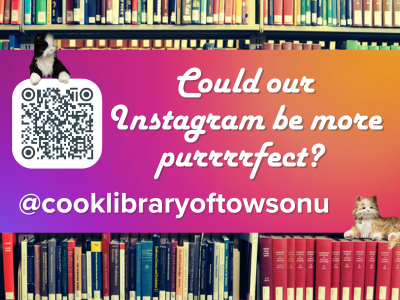 Could our Instagram be more purrrfect? @cooklibraryoftowsonu