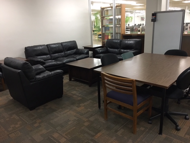 Couches in the graduate reading room