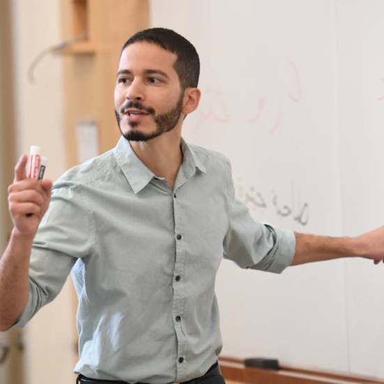 teacher presenting to students