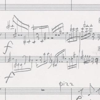 Measures from Jonathan Leshnoff's Double Concerto for Violin, Viola and Orchestra