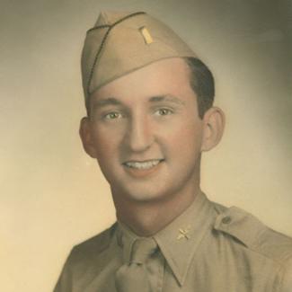 Colorized picture of US Army soldier Jack Hackman